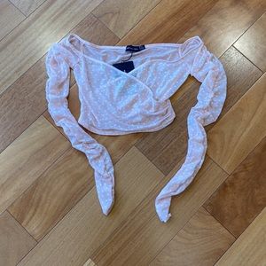 Sheer crop top